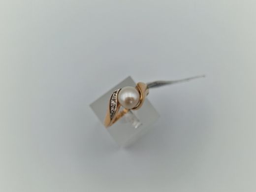 Zelta gredzens ar cirkoniju, 3.38 g