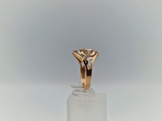 Zelta gredzens ar cirkoniju, 2.47 g, izm. 18