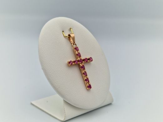 Zelta kulons ar koraļļi, 2.54 g