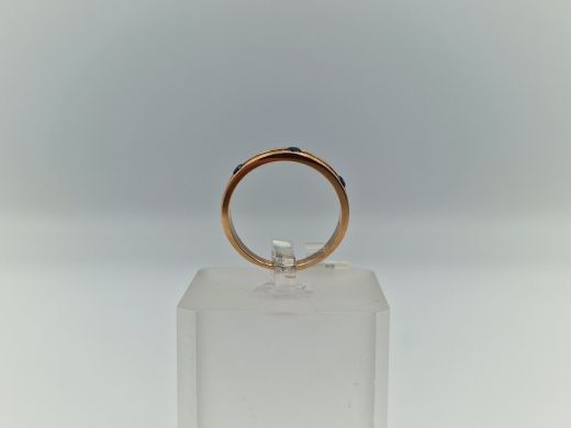 Zelta gredzens ar cirkoniju, 2.9 g, izm. 17.5