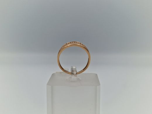 Zelta gredzens ar cirkoniju, 1.94 g, izm. 18