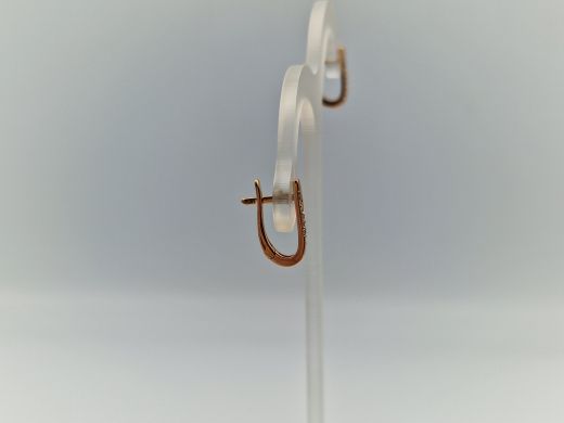 Zelta auskari ar cirkoniju, 1.57 g