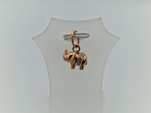 Золотой кулон с цирконом, 0.81 г