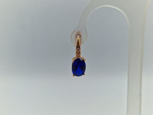 Zelta auskari ar cirkoniju, 1.96 g