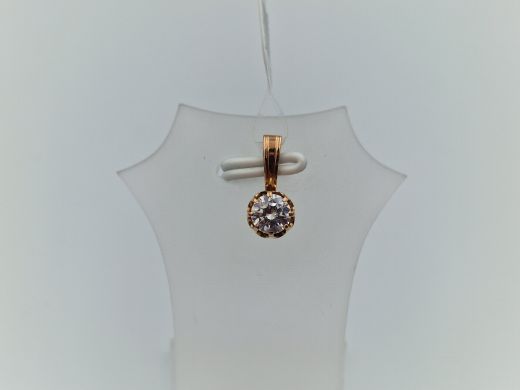 Золотой кулон с цирконом, 0.81 г