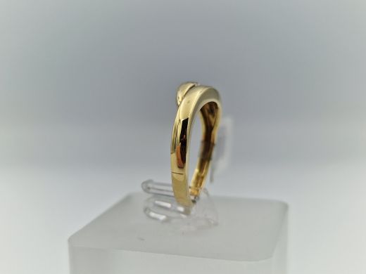 Золотое кольцо с цирконом, 3.4 г, разм. 16