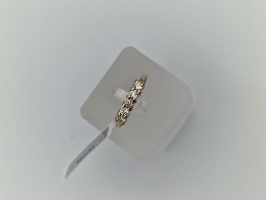 Zelta gredzens ar briljantu, 2.34 g, izm. 16.5