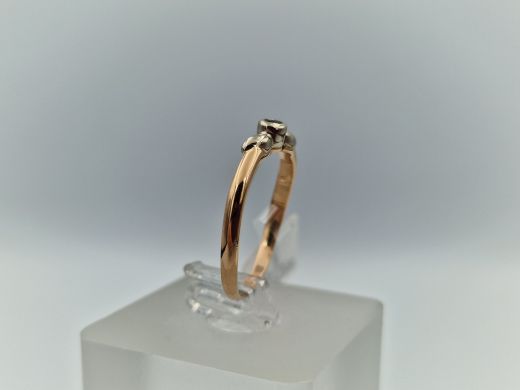 Zelta gredzens ar cirkoniju, 2.15 g, izm. 18.2