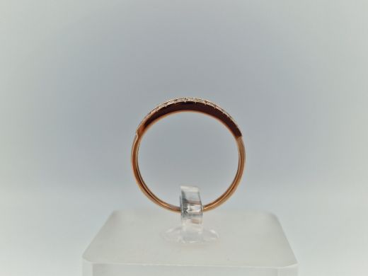 Zelta gredzens ar cirkoniju, 1.08 g, izm. 16.5