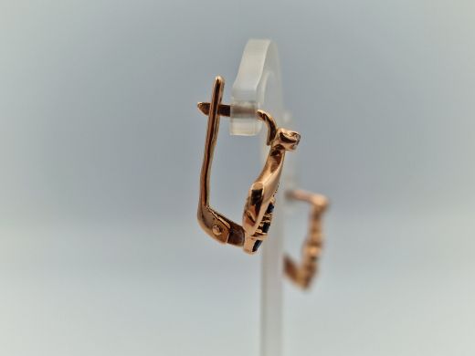 Zelta auskari ar cirkoniju, 3.62 g