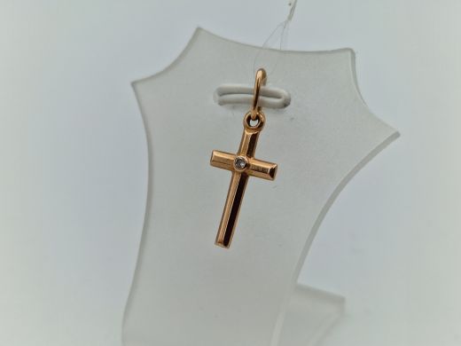 Золотой кулон с цирконом, 0.77 г