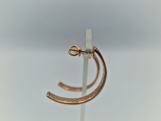 Золотые серьги с бриллиантом, 9.75 г