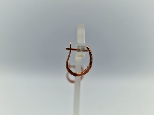 Zelta auskari ar cirkoniju, 1.36 g