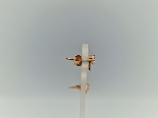 Zelta auskari ar cirkoniju, 1.21 g