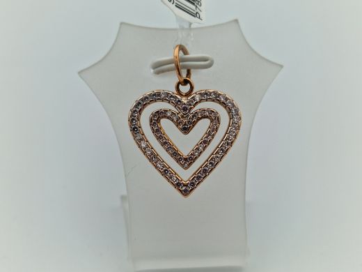 Золотой кулон с цирконом, 2.2 г