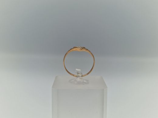 Zelta gredzens ar cirkoniju, 1.19 g, izm. 17.5