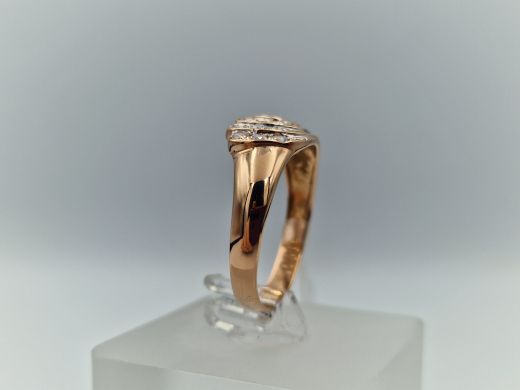 Zelta gredzens ar cirkoniju, 2.93 g, izm. 19