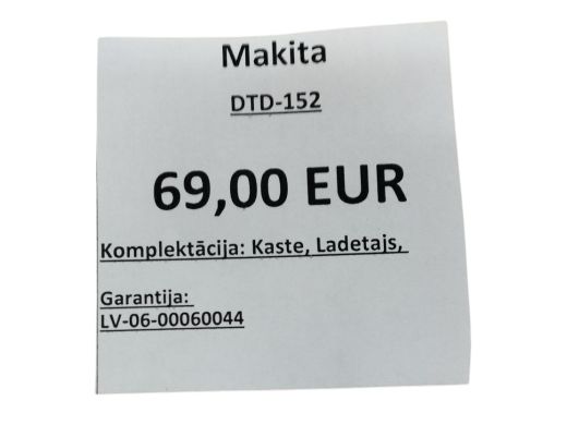 Makita Dtd-152