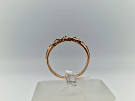 Zelta gredzens ar cirkoniju, 1.69 g, izm. 16.5