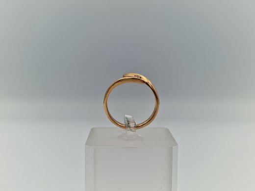 Zelta gredzens ar cirkoniju, 2.83 g, izm. 17.5