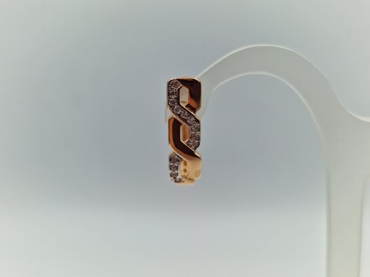 Zelta auskari ar cirkoniju, 2.33 g