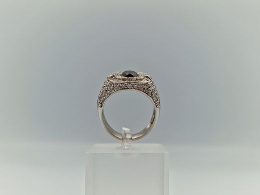 Zelta gredzens ar briljantiem, 15.67 g, izm. 20.5