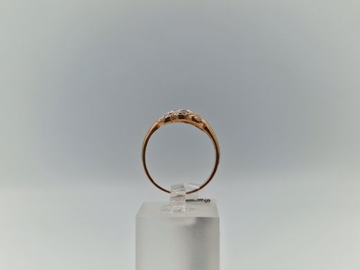 Zelta gredzens ar cirkoniju, 2.14 g