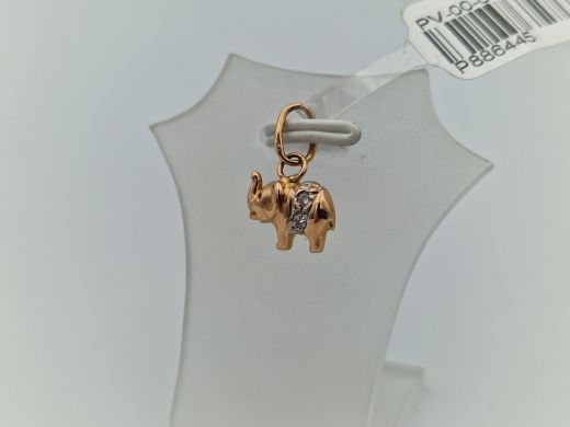 Zelta kulons ar cirkoniju, 0.79 g