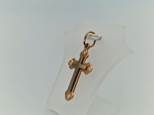 Золотой кулон с цирконом, 1.57 г