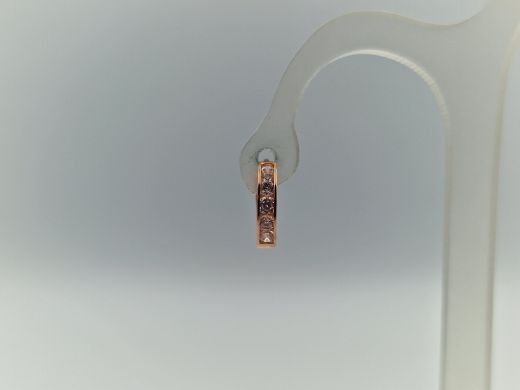 Zelta auskari ar cirkoniju, 0.56 g