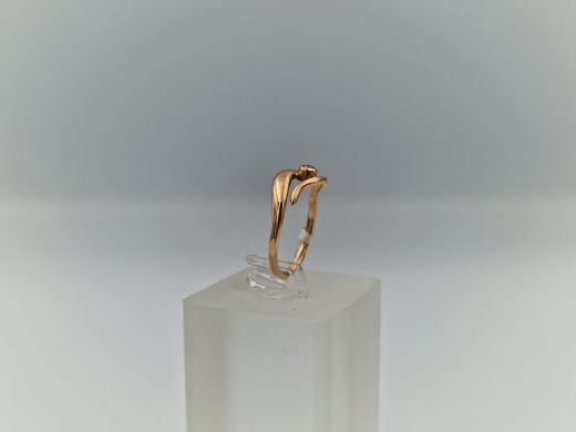 Zelta gredzens ar briljantu, 2.38 g, izm. 17.5