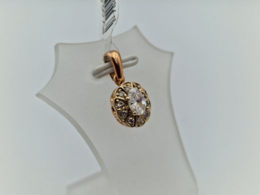 Zelta kulons ar cirkoniju, 1.65 g
