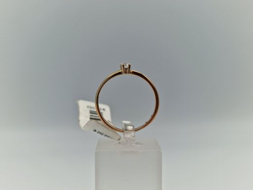 Zelta gredzens ar cirkoniju, 1.78 g