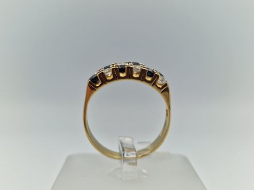 Zelta gredzens ar cirkoniju, 3.91 g, izm. 17.5