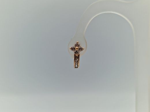 Zelta auskari ar cirkoniju, 1.81 g