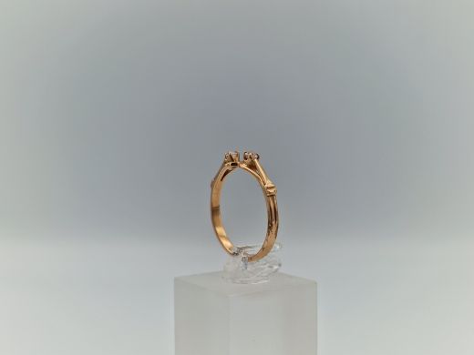 Zelta gredzens ar cirkoniju, 1.77 g, izm. 17.5