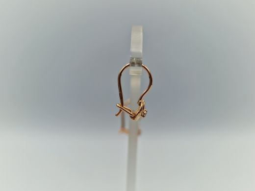 Zelta auskari ar cirkoniju, 0.95 g