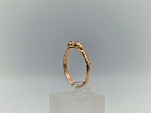 Zelta gredzens ar cirkoniju, 1.94 g, izm. 18.2