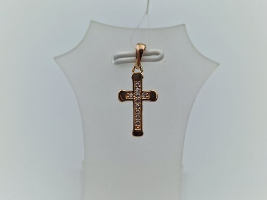 Золотой кулон с цирконом, 0.6 г