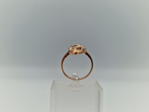 Zelta gredzens ar cirkoniju, 3.04 g, izm. 18