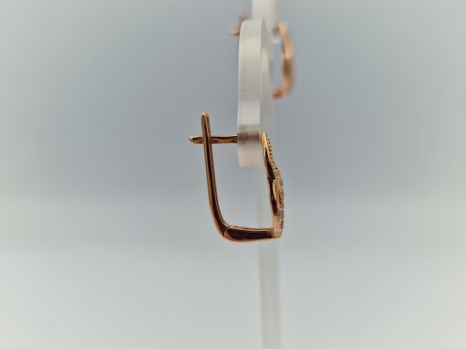 Zelta auskari ar cirkoniju, 2.05 g