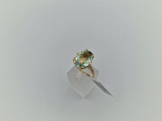 Zelta gredzens ar briljantiem, 5.47 g, izm. 19