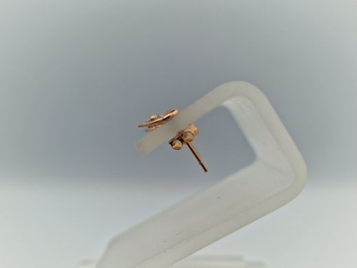 Zelta auskari ar cirkoniju, 0.44 g