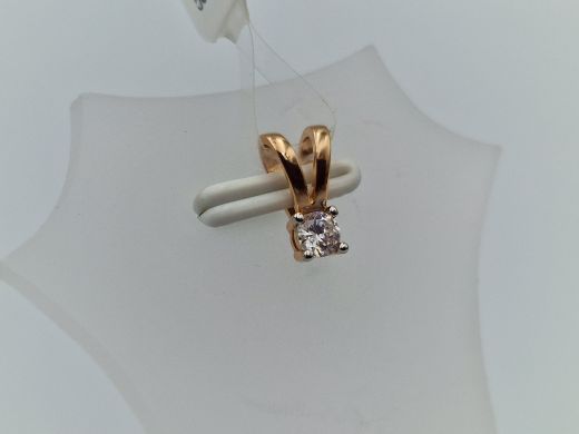 Zelta kulons ar cirkoniju, 0.37 g