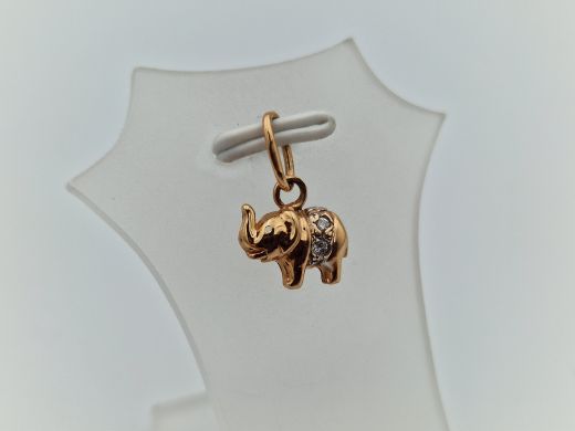 Золотой кулон с цирконом, 0.81 г