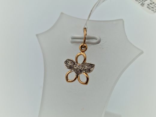 Zelta kulons ar cirkoniju, 0.58 g