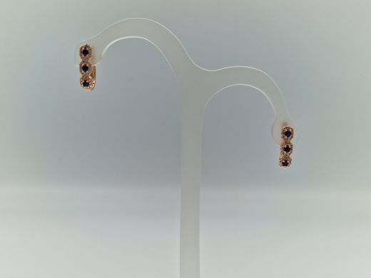 Zelta auskari ar cirkoniju, 2.16 g