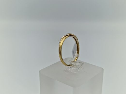 Zelta gredzens ar briljantu, 1.07 g, izm. 17.2