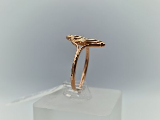 Zelta gredzens ar cirkoniju, 2.33 g, izm. 19