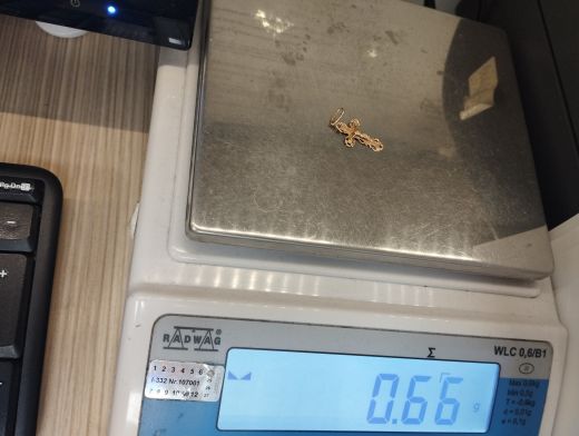 Золотой кулон, 0.65 г